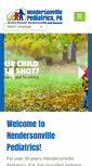 Mobile Screenshot of hendersonvillepediatrics.com